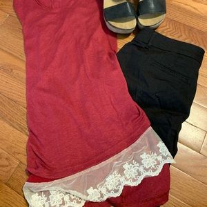 Women’s black Capri pants size 6